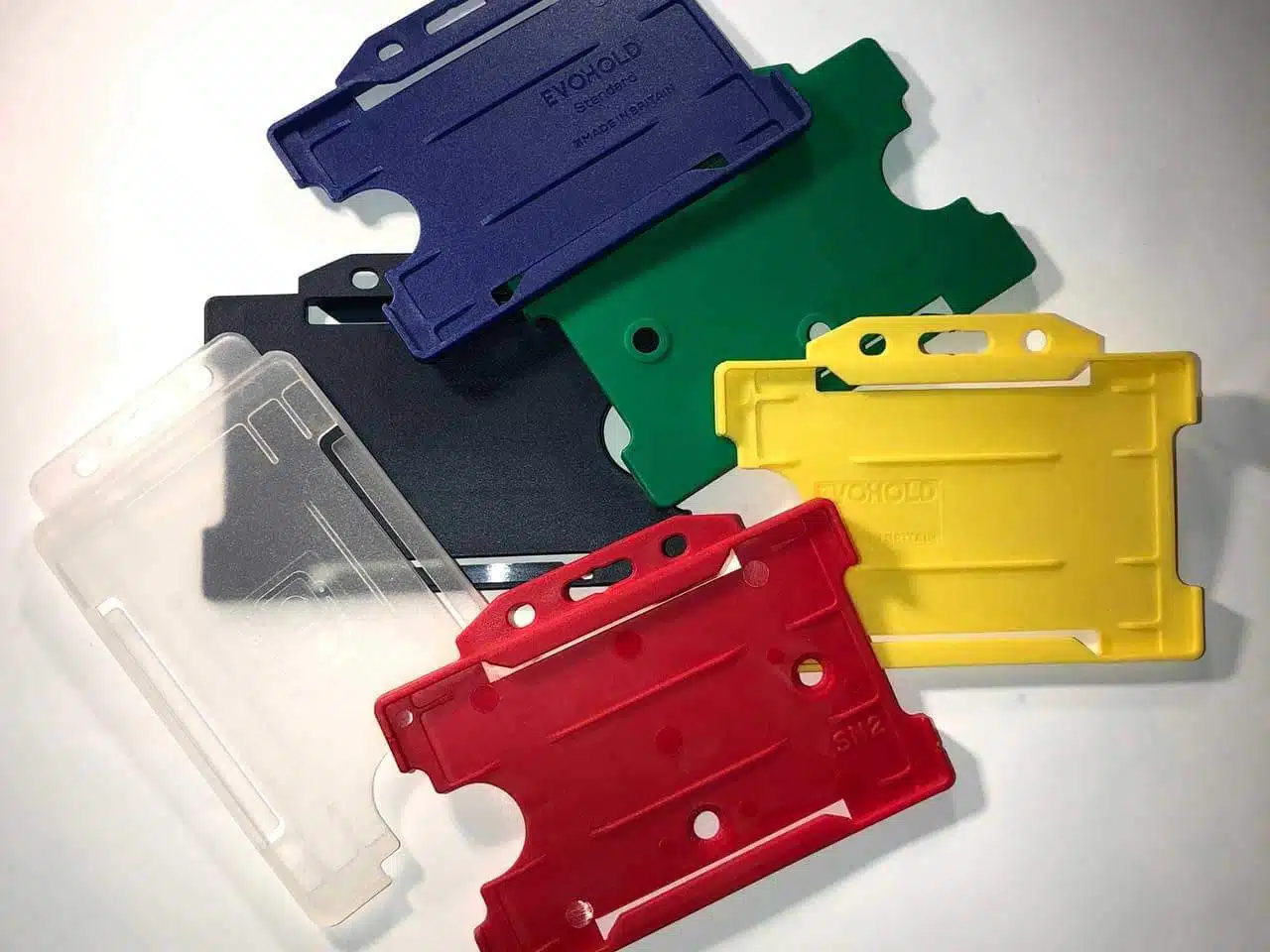 Rigid Plastic ID Cardholders in various colours