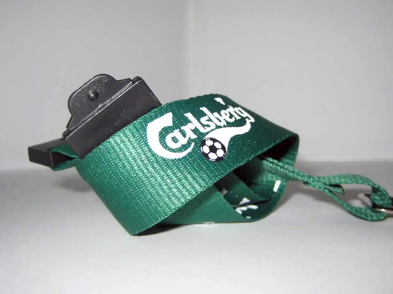 Screen Printed Flat Polyester Lanyard with Carlsberg logo