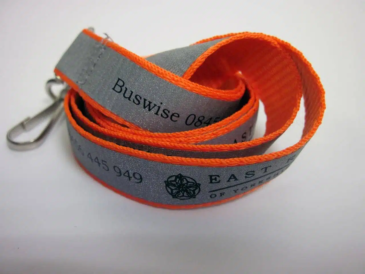 Reflective Hi-Viz Lanyard with Easr Riding of Yorkshire logo