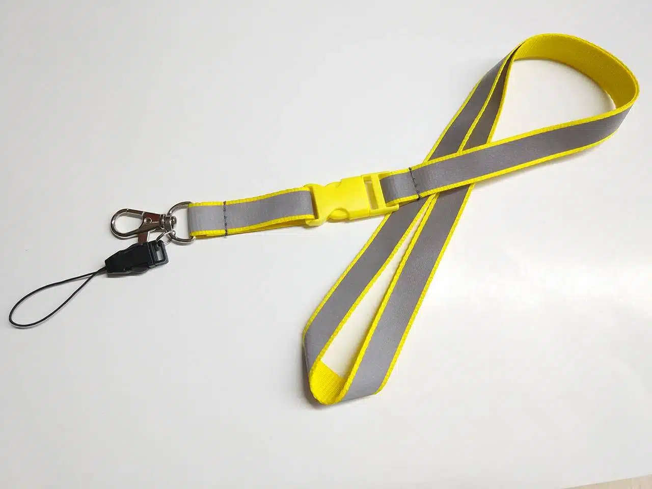 Reflective Hi-Viz Lanyard in Yellow