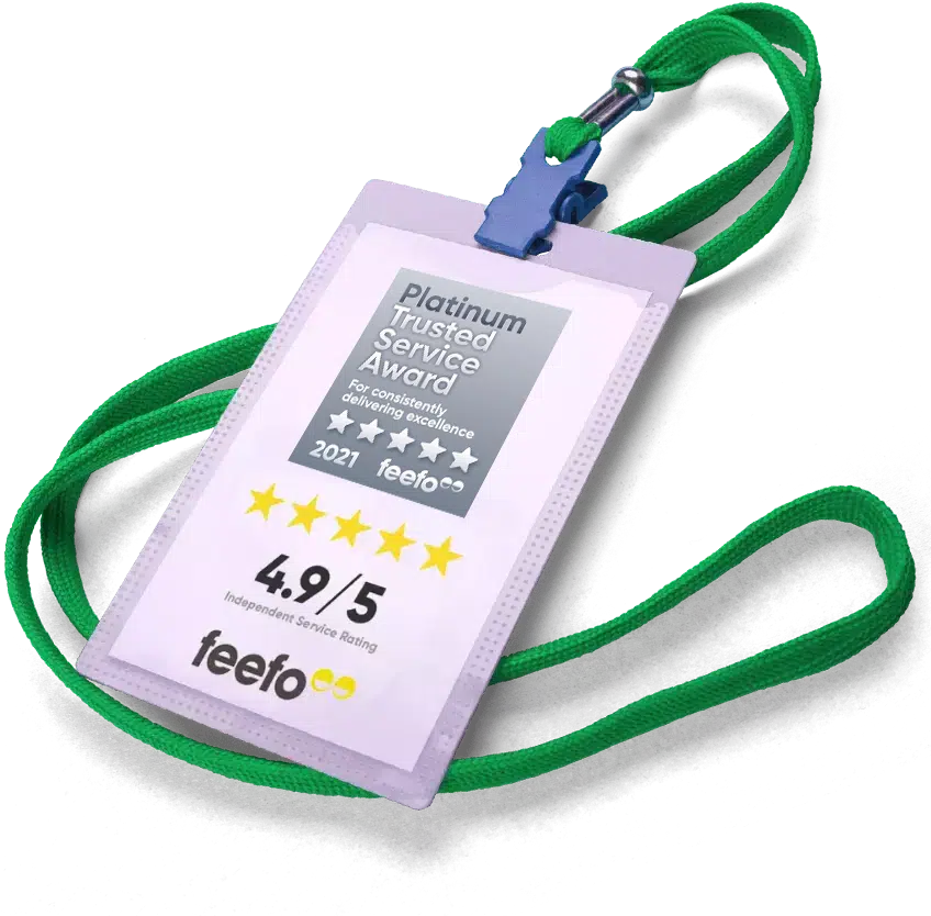 4.9/5 Independent Service Rating with Feefo